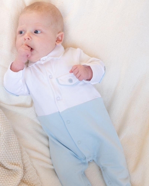 BABYGROW LUCA white-blue