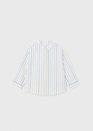 Buttondown shirt 094 white-blue