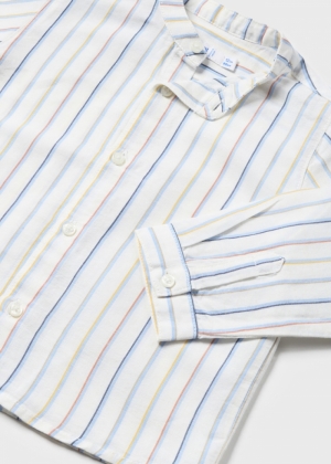 Buttondown shirt 094 white-blue