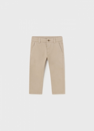 Twill basic trousers 058 sesame