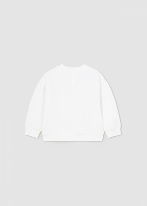 Fleece pullover 091 white