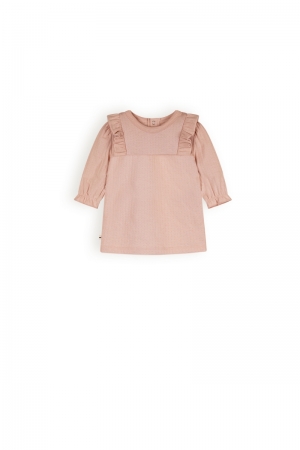 Baby girls double jersey dress 255 pastel pink