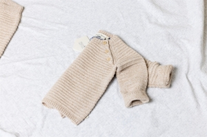 Baby knitted sweater 022 oatmeal