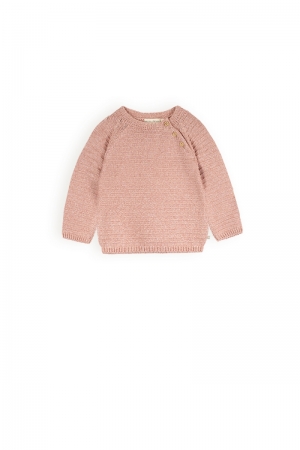 Baby knitted sweater 240 old pink