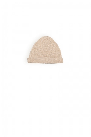 Baby knitted hat 022 oatmeal