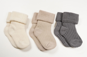Baby boy 3-pack terry socks 010 light grey