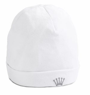 CROWN maternity bonnet 01 white