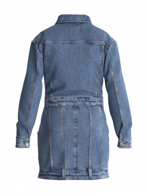 STRETCH DENIM DRESS TYOR DIRTY ORIG