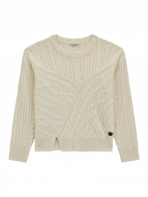 LS SWEATER G012 CREAM WHIT