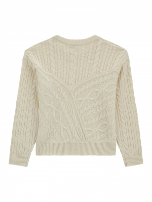 LS SWEATER G012 CREAM WHIT