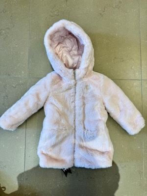 HOODED NYLON&FUR REVERS JACKET G6K9 BALLET PIN