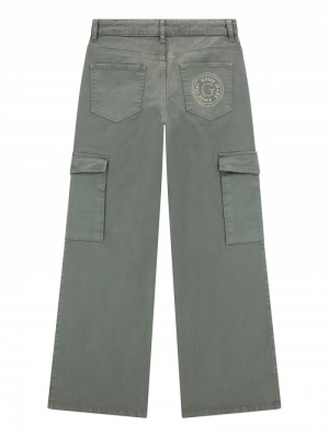 GMT DYE GABARDINE LONG PANTS A838 GREEN PLAN