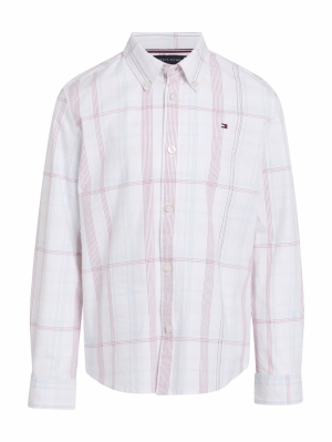 CHECK REGULAR SHIRT LS 0QL Red Check