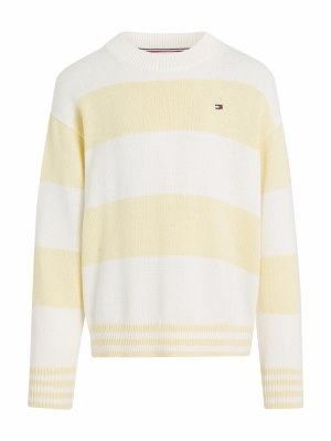 UTILITY COLORBLOCK CN SWEATER 0FQ Lemon Zest 