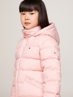 ESSENTIAL DOWN FUR HOOD JACKET TJX Soft Rose