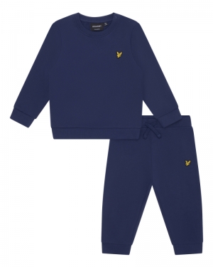 CREW NECK SWEATSHIRT & JOGGER Z99 NAVY