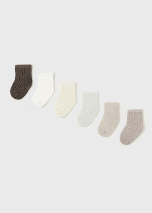 Set of 6 socks 056 neutrale