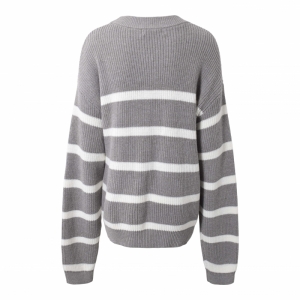 Stripe knit 006 grey