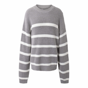 Stripe knit 006 grey