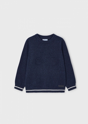 Embossed jersey 060 navy