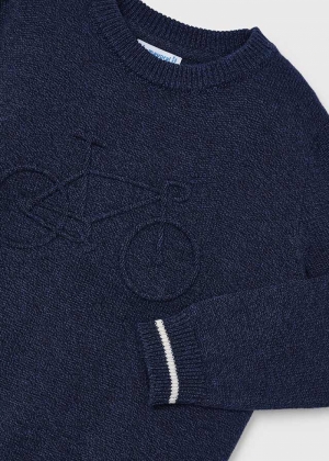 Embossed jersey 060 navy