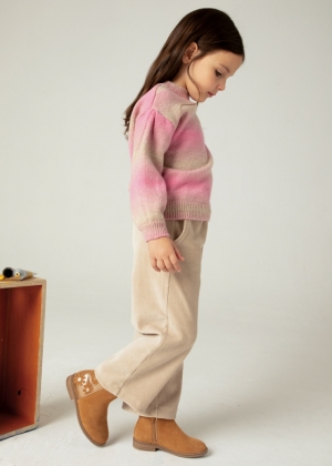 Knit pants 021 sepia