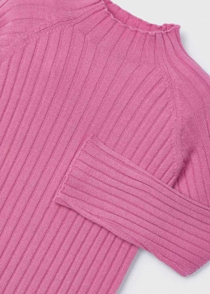 Rib mockneck sweater 071 camellia 