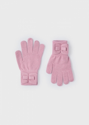 Knit gloves 063 rose