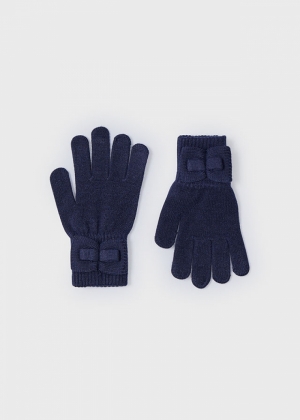 Knit gloves 064 navy