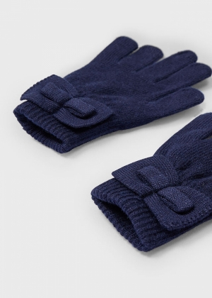 Knit gloves 064 navy