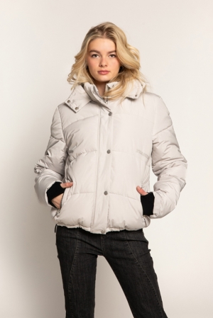 Pippa puffer coat misty off white