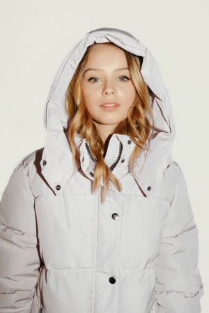 Pippa puffer coat misty off white