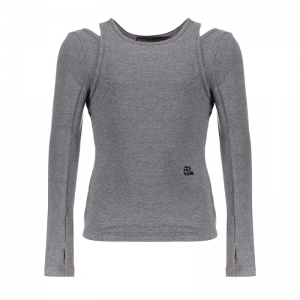 Pixie top dark warm grey