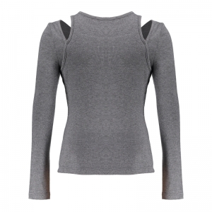 Pixie top dark warm grey