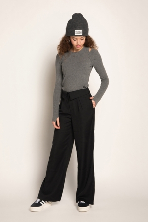 Poppy pant off black