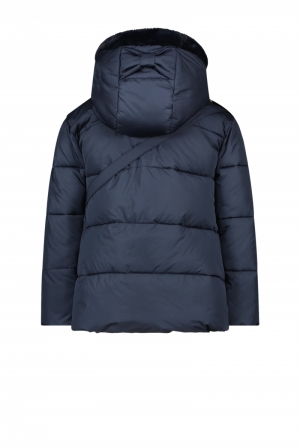 BABS short coat with bow-bag 190 blue navy