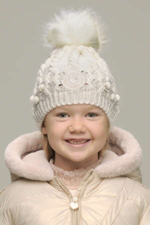 RAQUEL & RORY hat & scarf set 003 Off White