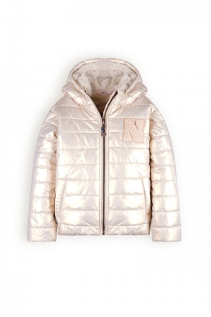 Btwist Glossy Hooded Jacket 020 Pearled Ivo