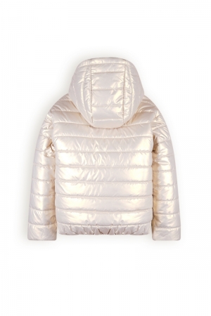 Btwist Glossy Hooded Jacket 020 Pearled Ivo