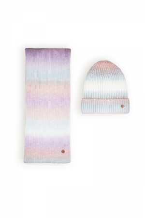 Radient Rainbow Cap and Scarf  606 Lupine Lila