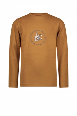 NOA logo lsl T-shirt 445 Toffee