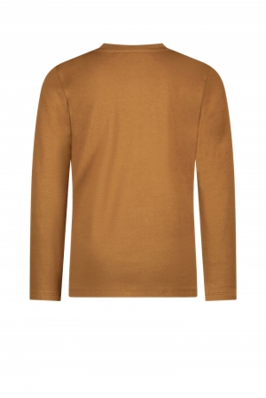 NOA logo lsl T-shirt 445 Toffee