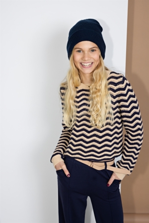 Kela wave knitted sweater Pearled Ivory