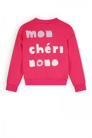 Konono logo sweater in soft 269 Azalea Pink