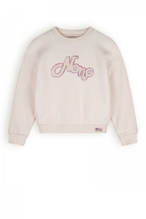 Konono logo sweater in soft  020 Pearled Ivo