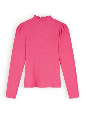 Koss rib jersey tshirt 269 Azalea Pink