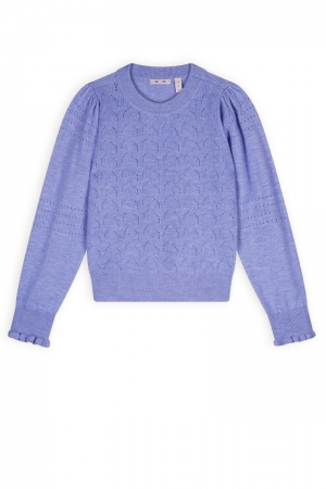 Kovas Melange knitted Sweater 150 Wedgewood B