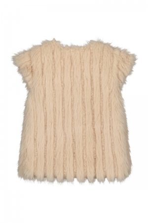 Doutze Flo girls long hair fur Taupe