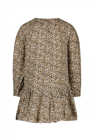 Meau Flo a-line dress in leopa Leopard aop