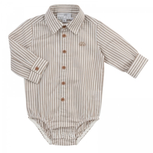 BODYSHIRT PIERROT STRIPES OFFWHITE-BEIGE